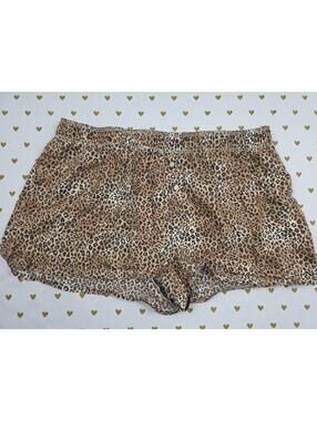 Victorias Secret PINK Leopard Cheetah Medium Sleep Shorts Boxers Pajama Bottoms
